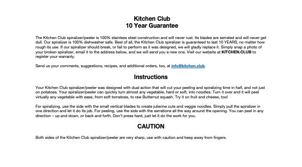 Warranty Registration - FREE!